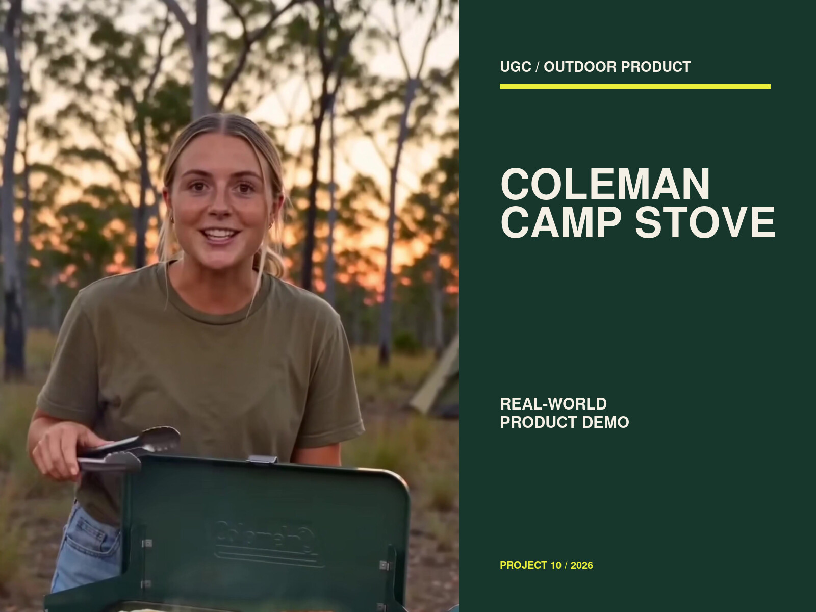 Coleman Camp Stove UGC Product Demo project cover